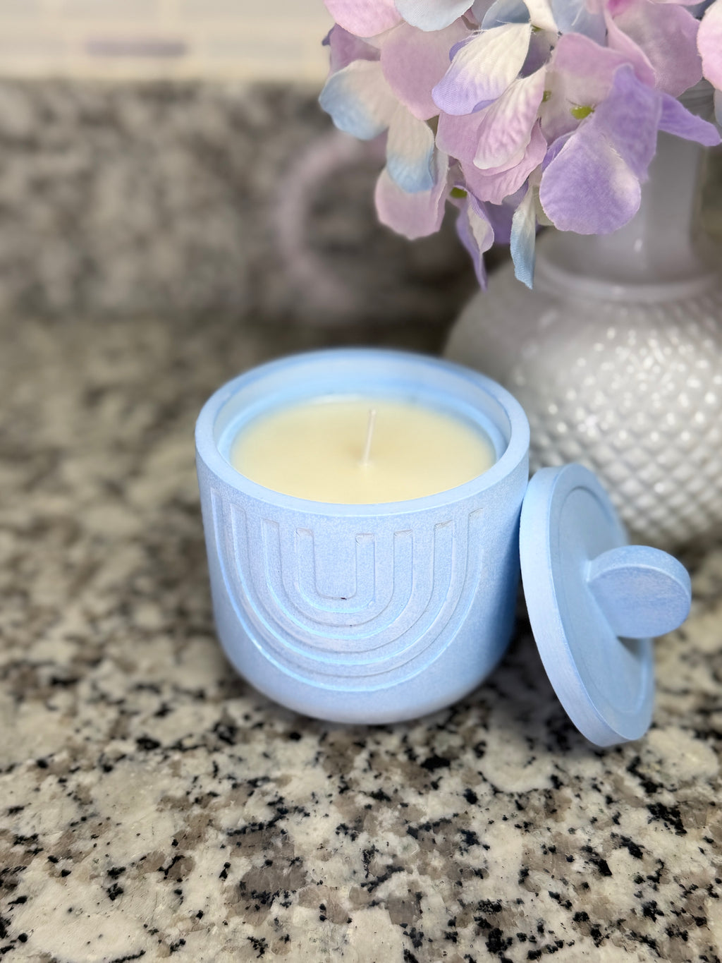 Blue Scented Candle
