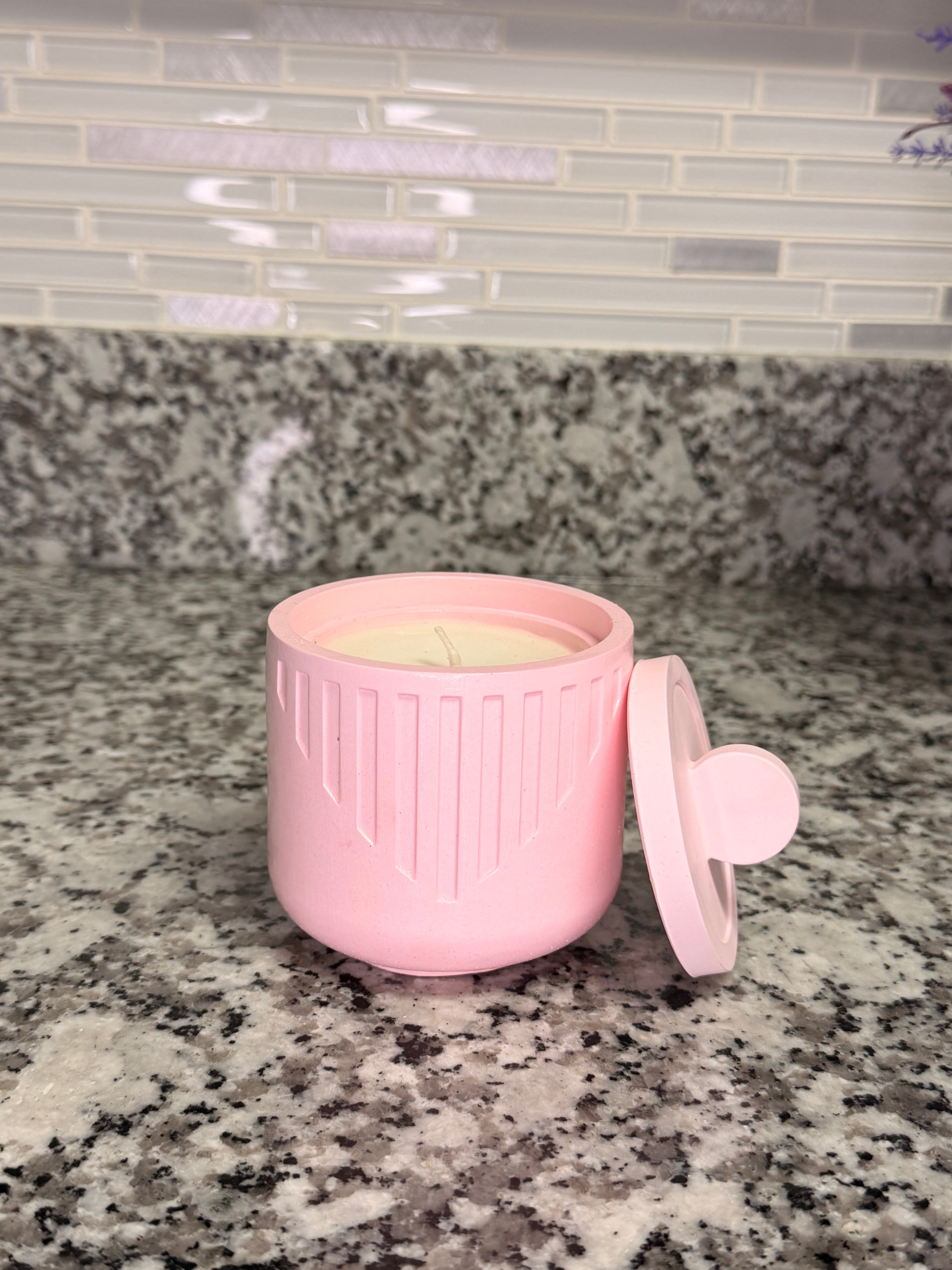 Pink Scented Candle
