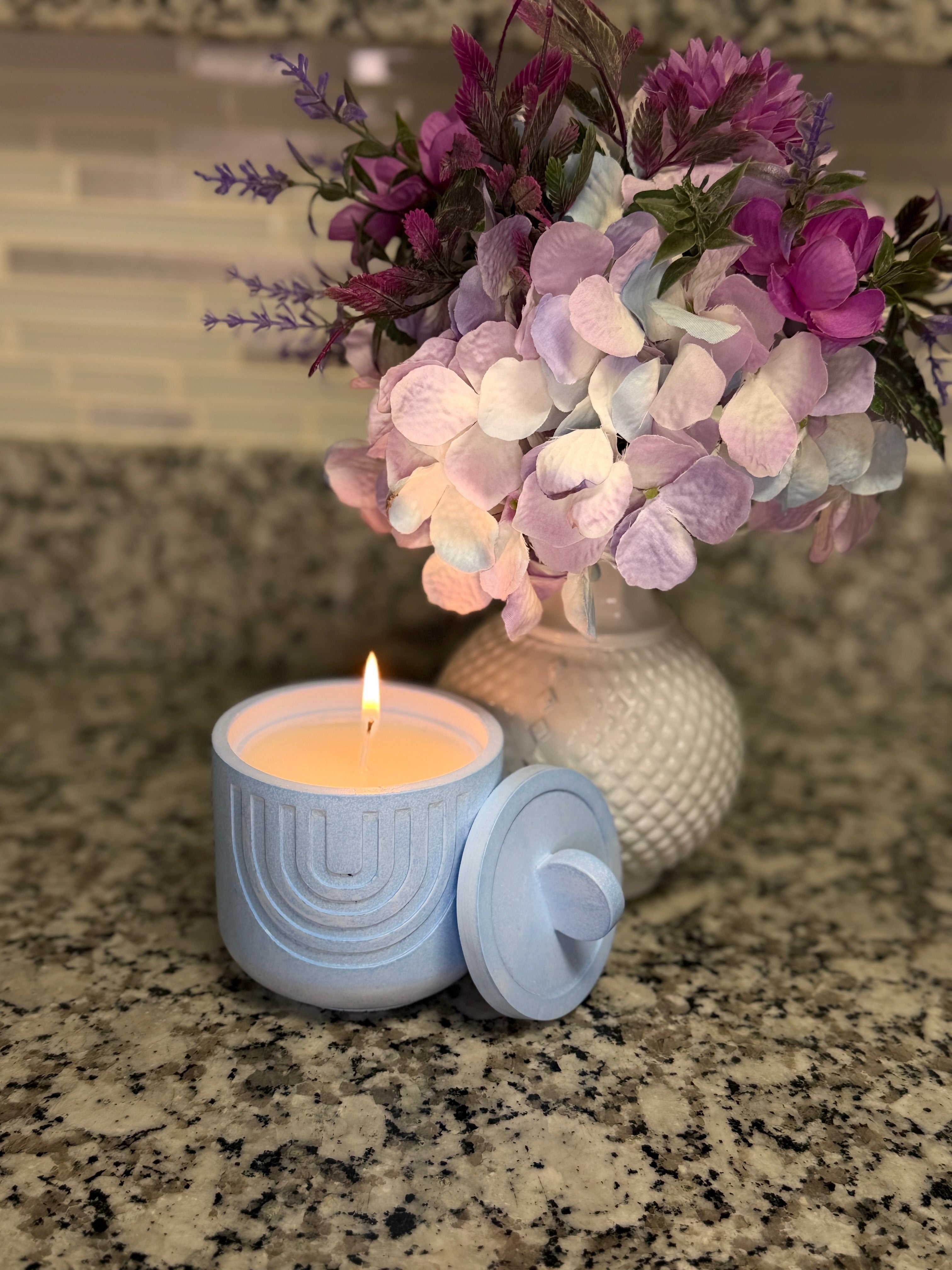 Blue Scented Candle